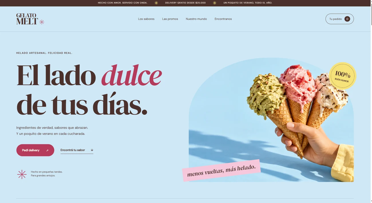 Captura real de Gelato Melt